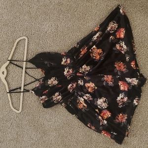 Black velvet Romper